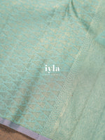 Load image into Gallery viewer, The Aqua Marine Diamond Glitter Kanjeevaram

