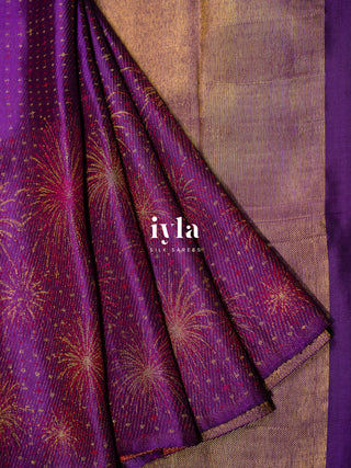 The Obsidian Purple Fireworks Celebration Kanjeevaram