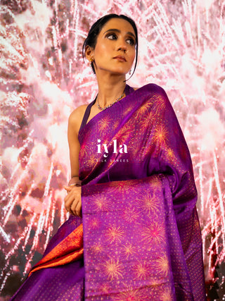 The Obsidian Purple Fireworks Celebration Kanjeevaram