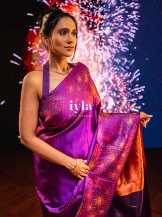 The Obsidian Purple Fireworks Celebration Kanjeevaram