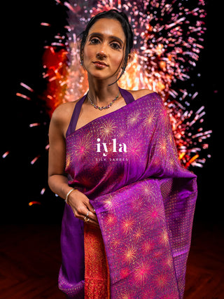 The Obsidian Purple Fireworks Celebration Kanjeevaram