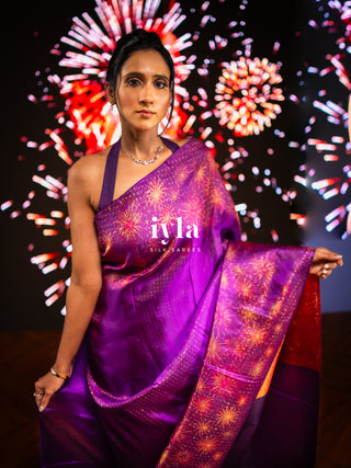 The Obsidian Purple Fireworks Celebration Kanjeevaram