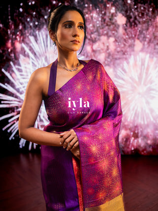 The Obsidian Purple Fireworks Celebration Kanjeevaram