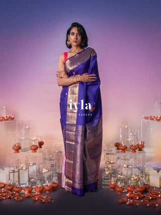 The Diya Firelit Color Burst Kanjeevaram