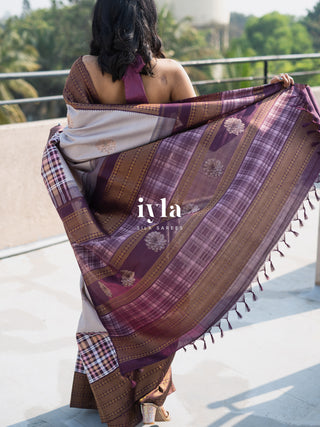 The Signature Madras Plaids x Dahlia Kanjeevaram