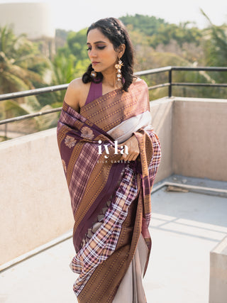 The Signature Madras Plaids x Dahlia Kanjeevaram