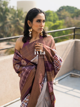 The Signature Madras Plaids x Dahlia Kanjeevaram