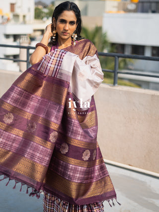 The Signature Madras Plaids x Dahlia Kanjeevaram