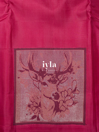 The Deers of the Enchanted Woodland Kanjeevaram