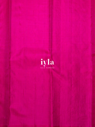 The Dreamy Doors of Europe Kanjeevaram in Hot Pink