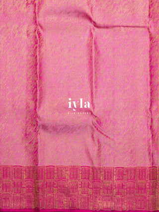 The Dreamy Doors of Europe Kanjeevaram in Hot Pink