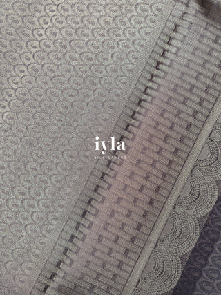 The Droplet Dream Weave Kanjeevaram in Dark Beige