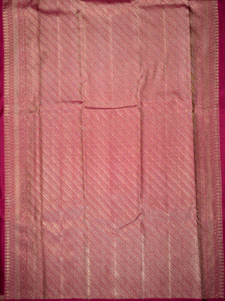 The Elephant Coronation Kanjeevaram in Wine Pink