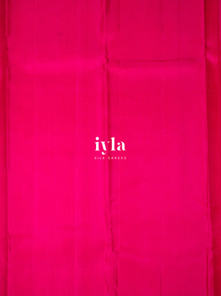The Elephant Glory Kanjeevaram in Barbiecore Pink
