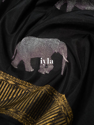 The Beyond Legacy - Elephant Glory Kanjeevaram in Pure Gold Zari