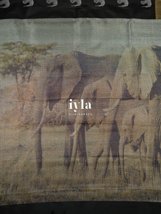 The Beyond Legacy - Elephant Glory Kanjeevaram in Pure Gold Zari