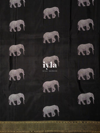 The Beyond Legacy - Elephant Glory Kanjeevaram in Pure Gold Zari