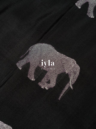 The Beyond Legacy - Elephant Glory Kanjeevaram in Pure Gold Zari