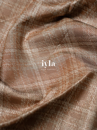 The Elephant in Power Plaid Kanjeevaram