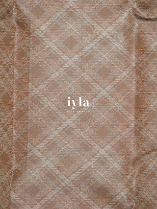 The Elephant in Power Plaid Kanjeevaram