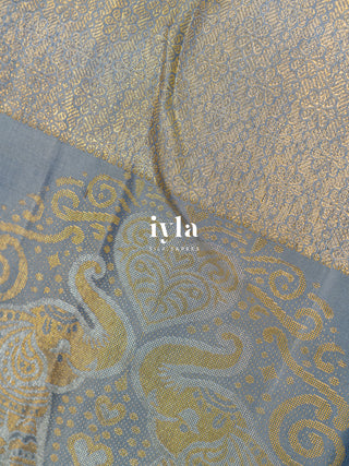 The Barbie Pink Elephants in Love Kanjeevaram