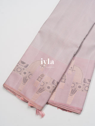 The Royal Equine Kanjeevaram in Baby Pink