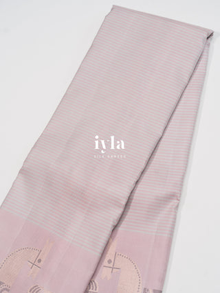 The Royal Equine Kanjeevaram in Baby Pink
