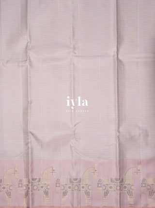 The Royal Equine Kanjeevaram in Baby Pink