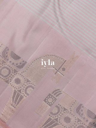 The Royal Equine Kanjeevaram in Baby Pink