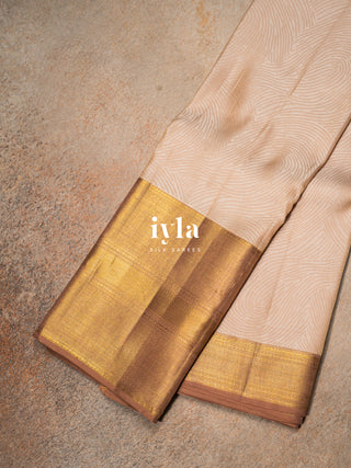 The Aura of Identity Kanjeevaram in Champagne Beige