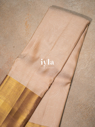 The Aura of Identity Kanjeevaram in Champagne Beige