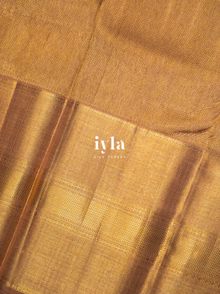The Aura of Identity Kanjeevaram in Champagne Beige