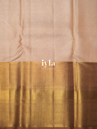 The Aura of Identity Kanjeevaram in Champagne Beige
