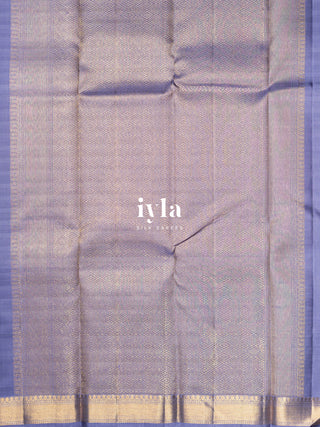 The Fluffy-Cloud Color Burst Kanjeevaram in Tropical Indigo
