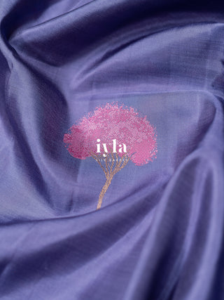 The Fluffy-Cloud Color Burst Kanjeevaram in Tropical Indigo