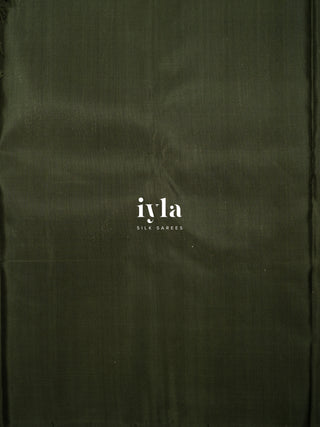 The Woodland Pine Green Lotus Weave Kanjeevaram