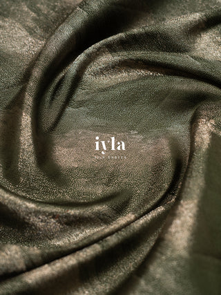 The Woodland Pine Green Lotus Weave Kanjeevaram