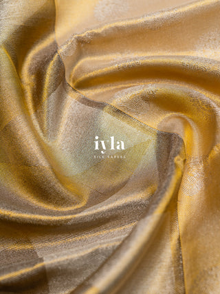 The Timeless Glow Kanjeevaram in Champagne Gold