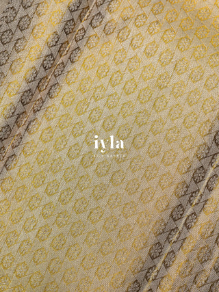 The Timeless Glow Kanjeevaram in Champagne Gold