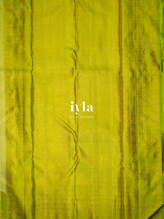 The Bridgerton Inspired Kanjeevaram in Citrus Sorbet