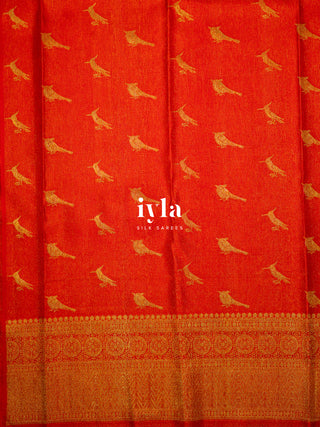 The Ornate Birds of Feathers Kanjeevaram