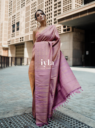 The Signature Houndstooth Kanjeevaram Silk Saree