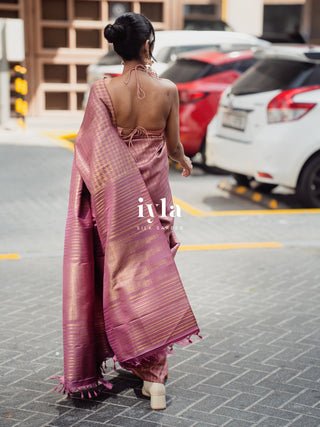 The Signature Houndstooth Kanjeevaram Silk Saree