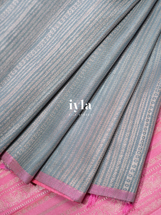 The Icy Blue Signature Kanjeevaram