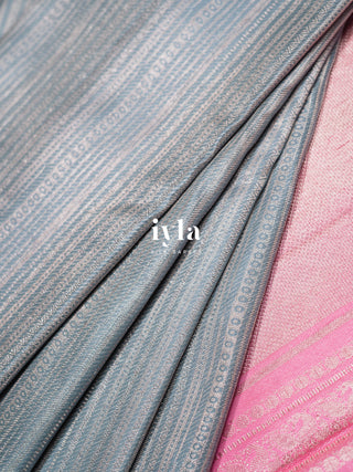 The Icy Blue Signature Kanjeevaram