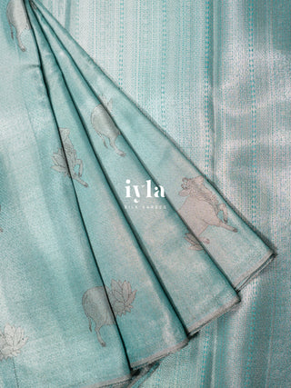 The Pichwai Painting Inspired Holy cows Kanjeevaram