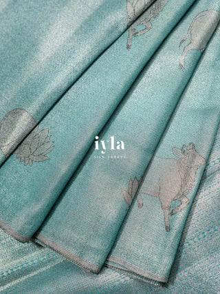 The Pichwai Painting Inspired Holy cows Kanjeevaram