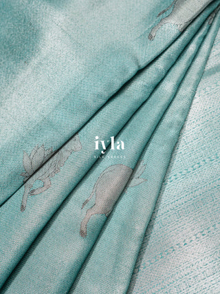 The Pichwai Painting Inspired Holy cows Kanjeevaram