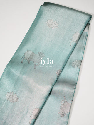 The Pichwai Painting Inspired Holy cows Kanjeevaram