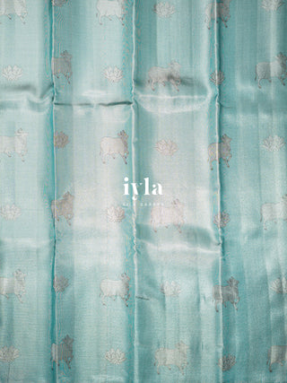 The Pichwai Painting Inspired Holy cows Kanjeevaram